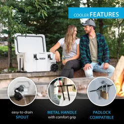 Lifetime 55 Quart High Performance Cooler with Wheels (91072)