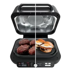 Alternative view of Ninja IG601 Foodi XL Pro 7-in-1 Indoor Grill 15.7-in L x 17.4-in W Non-stick Residential, Black, 4 Quarts