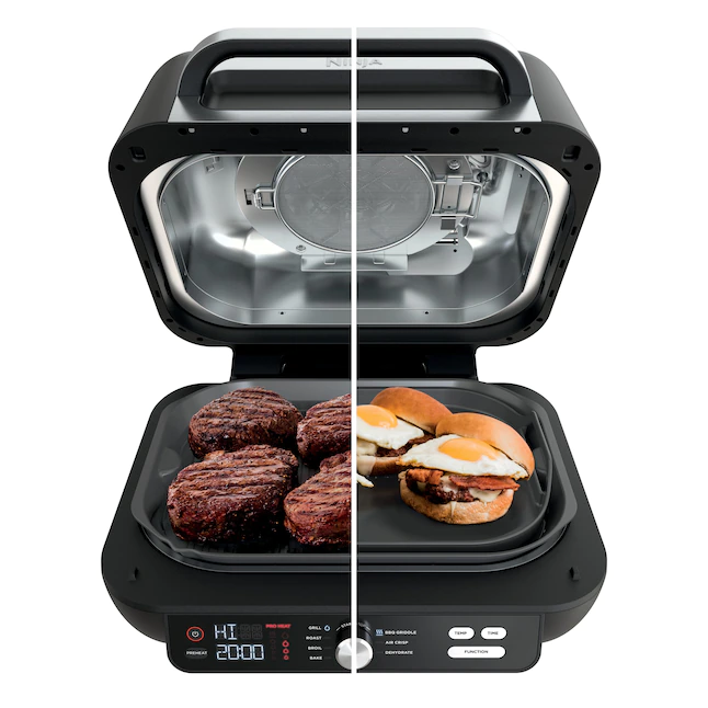 Ninja IG601 Foodi XL Pro 7-in-1 Indoor Grill 15.7-in L x 17.4-in W Non-stick Residential, Black, 4 Quarts - Image 2