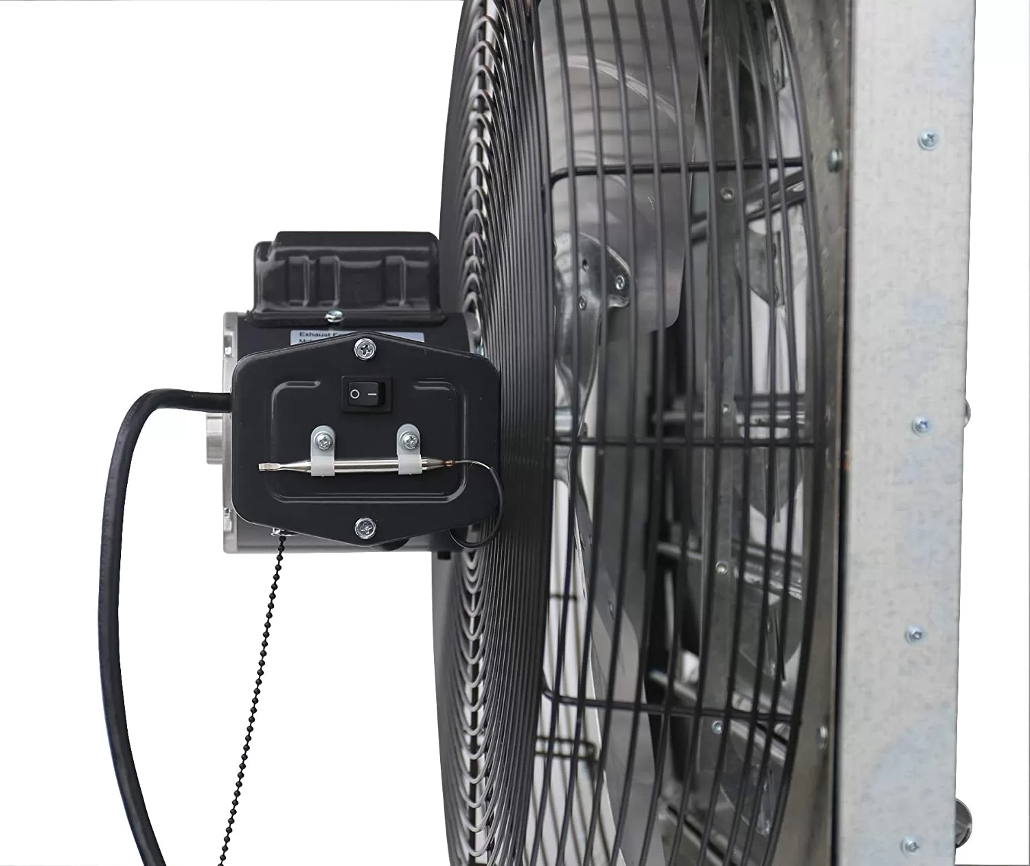 Iliving ILG8SF18V-T Wall-Mount Shutter Exhaust Fan, 18" - Variable, Silver - Image 4