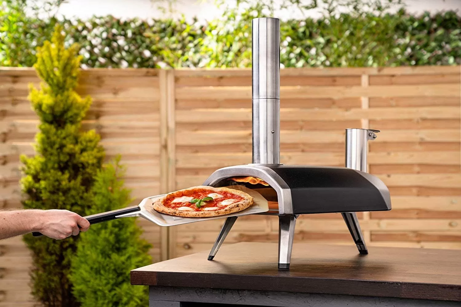 Ooni Fyra 12 Wood Fired Outdoor Pizza Oven Portable Hard Wood Pellet Pizza Oven Ideal for Any Outdoor Kitchen