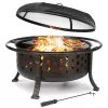 SinglyFire 36 Inch Fire Pits for Outside Large Outdoor Fire Pit
