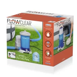 Bestway 58671E Flowclear 2500 GPH Transparent Above Ground Pool Filter Pump