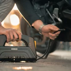 Kensun Air Compressor for Tires - Portable Tire Inflator Air Pump for Car - Electric Tire Compressor for Home and Car