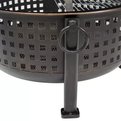 Pleasant Hearth Langston 30" Deep Bowl Steel Outdoor Fire Pit