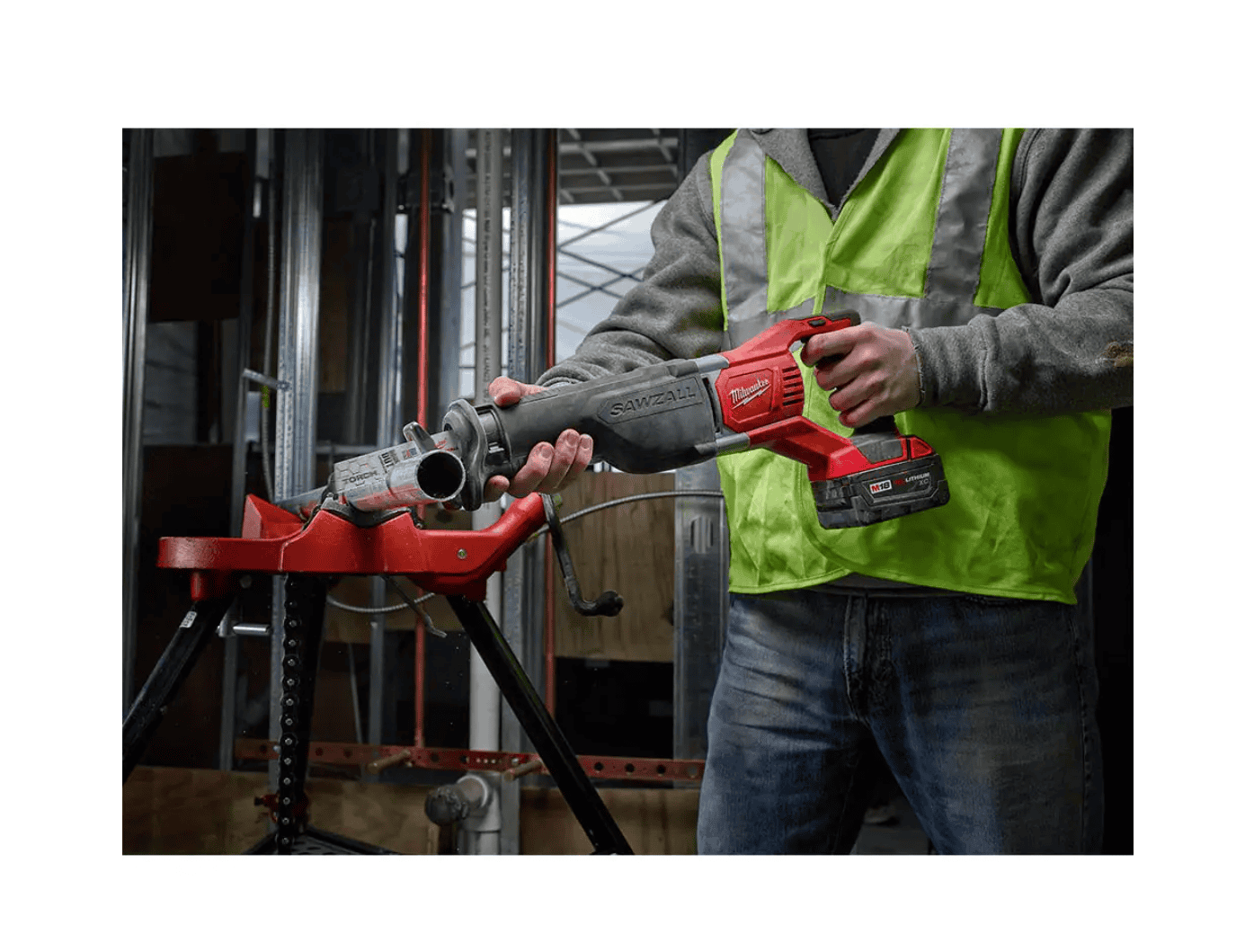 Milwaukee 2621-21 M18 18V Lithium-Ion Cordless SAWZALL Reciprocating Saw W/(1) 3.0Ah Batteries, Charger, Hard Case