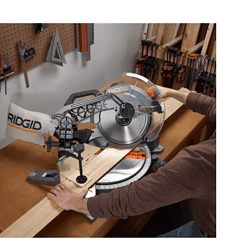 RIDGID Miter Saw R4123 15 Amp Corded 12 in. Dual Bevel with LED