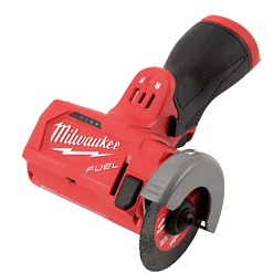 Milwaukee 2522-21XC-49-94-3000-49-94-3005-49-94-30 M12 FUEL 12-Volt 3 in. Lithium-Ion Brushless Cordless Cut Off Saw Kit with Battery Charger and 3 in. Blades (5-Pack)