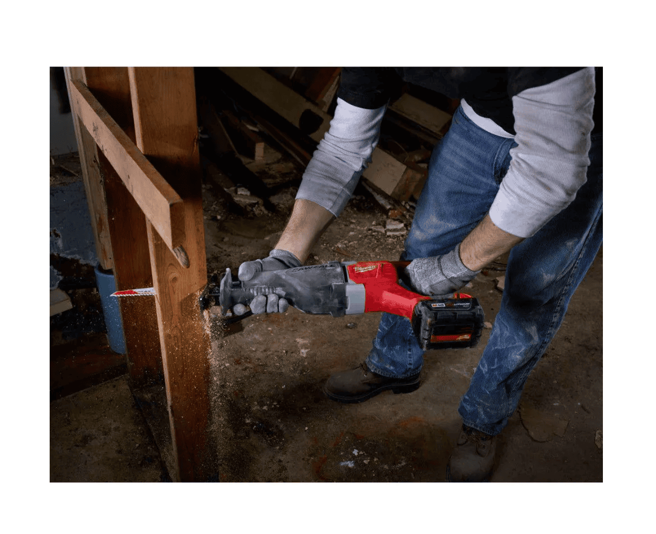Milwaukee Reciprocating Saw 2621-20-48-59-1835 M18 18V Lithium-Ion Cordless SAWZALL W/ 3.0Ah Battery and Charger