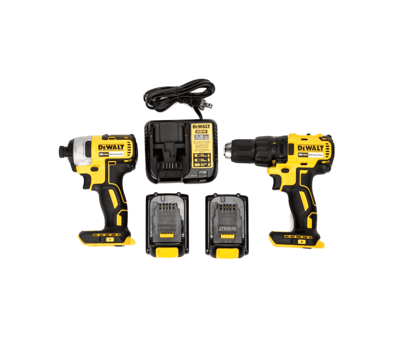 DEWALT DCK277C2 2-Tool 20-Volt Max Brushless Power Tool Combo Kit with Soft Case (2-Batteries and charger Included) - Image 5