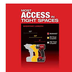 Milwaukee 2962-20 M18 FUEL Gen-2 18V Lithium-Ion Brushless Cordless Mid Torque 1/2 in. Impact Wrench w/Friction Ring (Tool-Only)