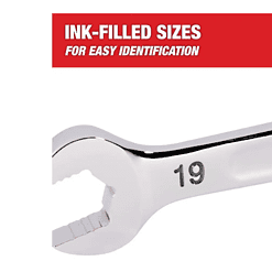 Milwaukee 48-22-9515 Combination Metric Wrench Mechanics Tool Set (15-Piece)