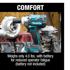 Makita XWT14Z 18V LXT Lithium-Ion Brushless Cordless 4-Speed 1/2 in. Sq. Drive Impact Wrench w/ Friction Ring Anvil, Tool Only