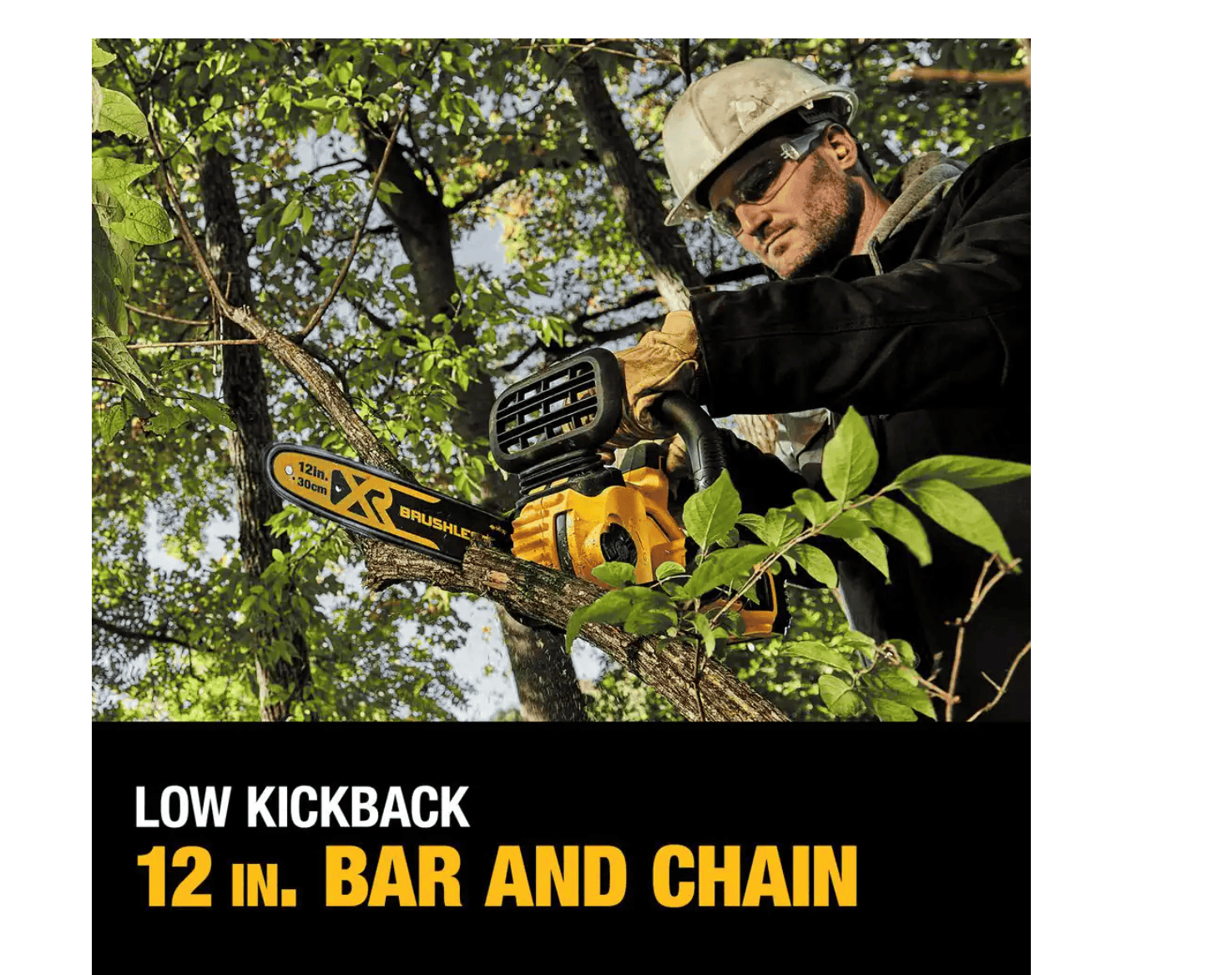DEWALT DCCS620B 20V MAX 12in. Brushless Cordless Battery Powered Chainsaw, Tool Only