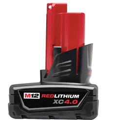Milwaukee 2416-21XC M12 FUEL 12V Lithium-Ion Brushless Cordless 5/8 in. SDS-Plus Rotary Hammer Kit with One 4.0Ah Battery and Bag