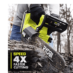 RYOBI RY40590 40V HP Brushless 12 in. Top Handle Cordless Battery Chainsaw with 4.0 Battery and Charger