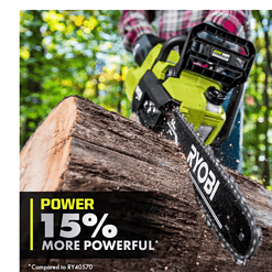 RYOBI RY405100-PS 40V HP Brushless 14 in. Cordless Battery Chainsaw and 10 in. Cordless Battery Pole Saw with 4.0 Ah Battery and Charger