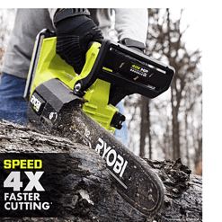 RYOBI RY40509BTL 40V HP Brushless 12 in. Top Handle Cordless Battery Chainsaw (Tool Only)
