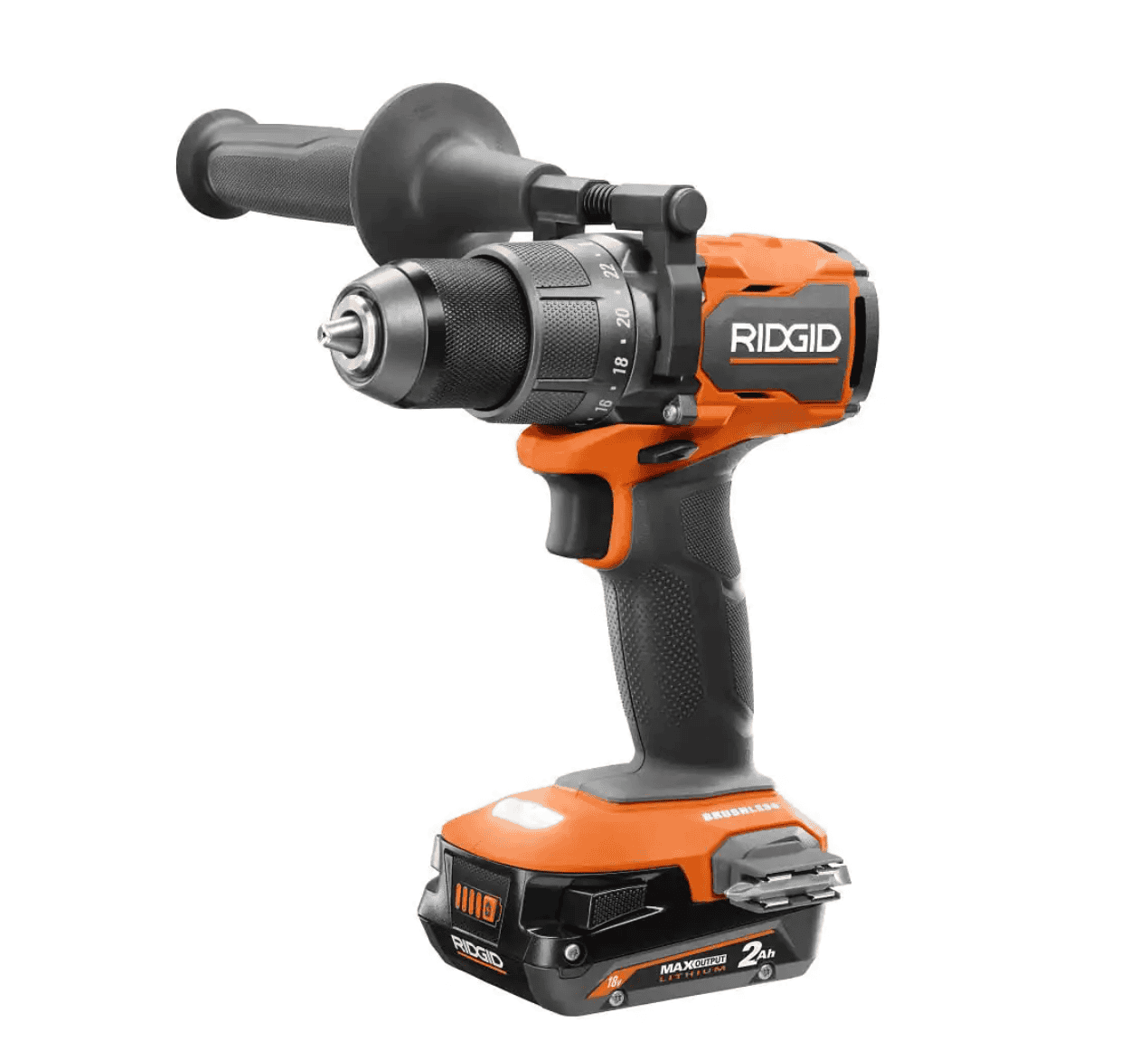 RIDGID R9209 18V Brushless Cordless 2-Tool Combo Kit with Drill/Driver, Impact Driver, (2) Batteries, 18V Charger, and Tool Bag