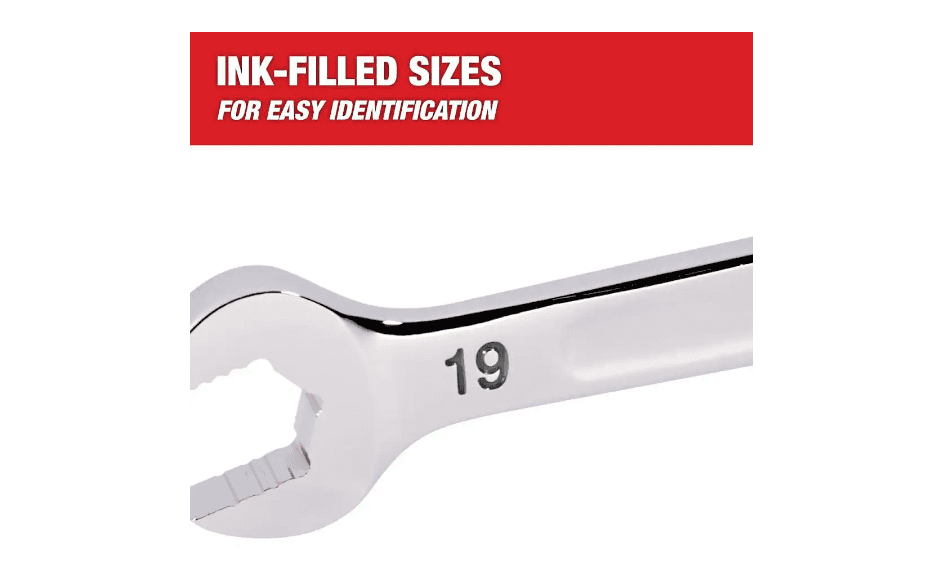 Milwaukee 48-22-9515 Combination Metric Wrench Mechanics Tool Set & 48-22-9215 Hook and Pick Set (19-Piece)