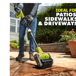RYOBI P2904BTL ONE+ 18V Cordless Battery Outdoor Patio Sweeper (Tool Only)