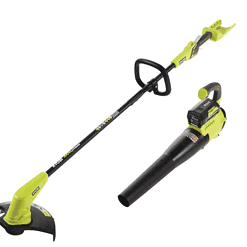 RYOBI RY40930 40V Cordless Battery String Trimmer and Jet Fan Blower Combo Kit (2-Tools) with 4.0 Ah Battery and Charger