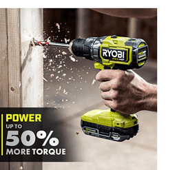 RYOBI PBLDD01K-A989504 ONE+ HP 18V Brushless Cordless 1/2 in. Drill/Driver Kit w/(2) Batteries, Charger, Bag, & Drill and Drive Kit (95-Piece)