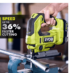 RYOBI Jig Saw PBLJS01K1 ONE+ HP 18V Brushless Cordless with 2.0 Ah HIGH PERFORMANCE Battery and Charger