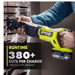 RYOBI PBLRS01K1-A233501 ONE+ HP 18V Brushless Cordless Reciprocating Saw Kit with 4.0Ah Battery, Charger & Reciprocating Saw Blade Set (35Piece)