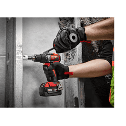 Milwaukee 2902-22 M18 18-Volt Lithium-Ion Brushless Cordless 1/2 in. Compact Hammer Drill/Driver Kit w/Two 4.0Ah Batteries and Hard Case