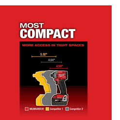 Milwaukee 2857-20 M18 FUEL ONE-KEY 18V Lithium-Ion Brushless Cordless 1/4 in. Hex Impact Driver (Tool-Only)