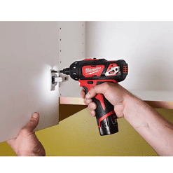 Milwaukee 2406-22 M12 12-Volt Lithium-Ion Cordless 1/4 in. Hex 2-Speed Screwdriver Kit with Two 1.5 Ah Batteries and Hard Case
