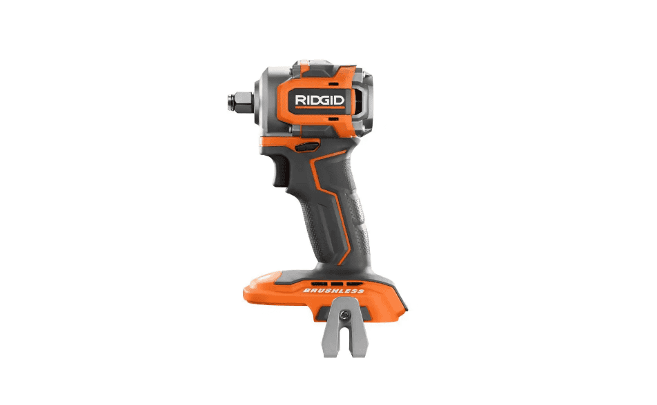 RIDGID R87208K 18V SubCompact Brushless Cordless 1/2 in. Impact Wrench Kit with 2.0 Ah Battery, 18V Charger, and Bag
