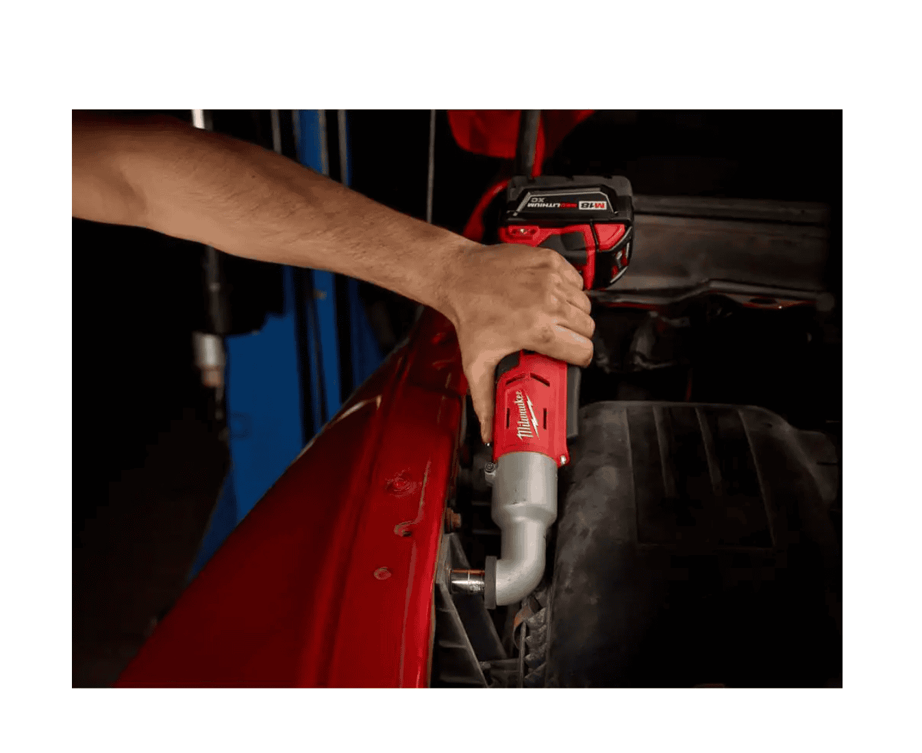 Milwaukee 2668-20 M18 18V Lithium-Ion Cordless 3/8 in. 2-Speed Right Angle Impact Wrench (Tool-Only)
