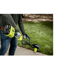 RYOBI P20121VNM ONE+ HP 18V Brushless Cordless Battery String Trimmer and Leaf Blower Combo Kit with 4.0 Ah Battery and Charger