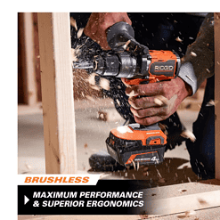 RIDGID R86115B 18V Brushless Cordless 1/2 in. Hammer Drill/Driver (Tool Only)