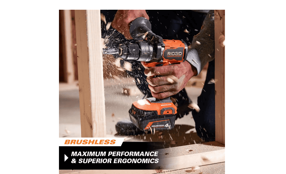 RIDGID R86115B 18V Brushless Cordless 1/2 in. Hammer Drill/Driver (Tool Only)