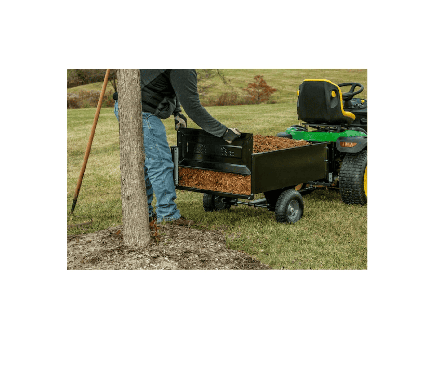 Agri-Fab 45-0303 350-Pound 10-cu ft Steel Dump Cart, Black - Image 5