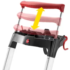 Alternative view of Hailo 8050-827 L100 pro Aluminum 8.43-ft Type 2- 225-lb Capacity Platform Step Ladder