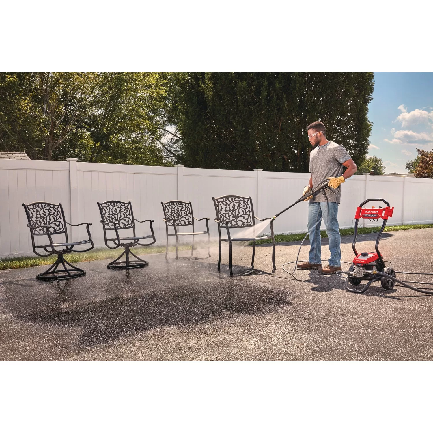 CRAFTSMAN CMEPW1900 1900 PSI 1.2-Gallon-GPM Cold Water Electric Pressure Washer - Image 22