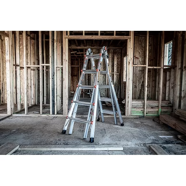Little Giant Ladders Model M22 Aluminum 22-ft Reach Ladder Type 1A, 300-lb - Image 15