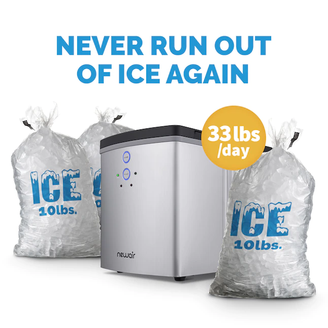 NewAir Portable Countertop Ice Maker, Silver - Image 11