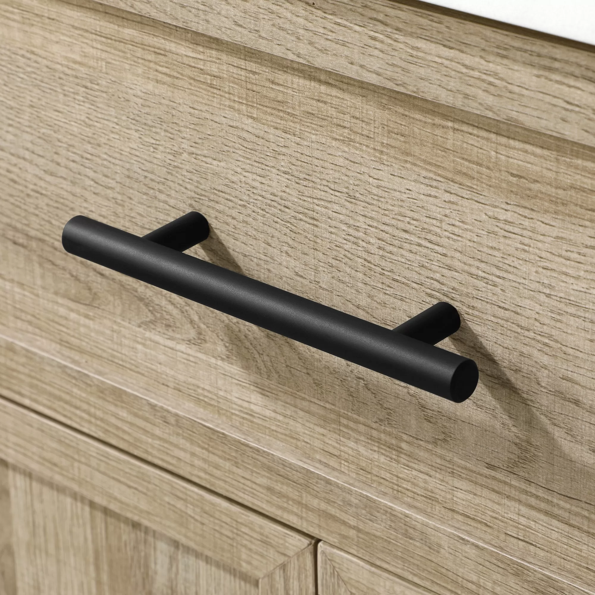 Style Selections Dolton 24-in Natural Oak Undermount Single Sink Bathroom Vanity with White Engineered Stone Top (Mirror Included) - Image 12