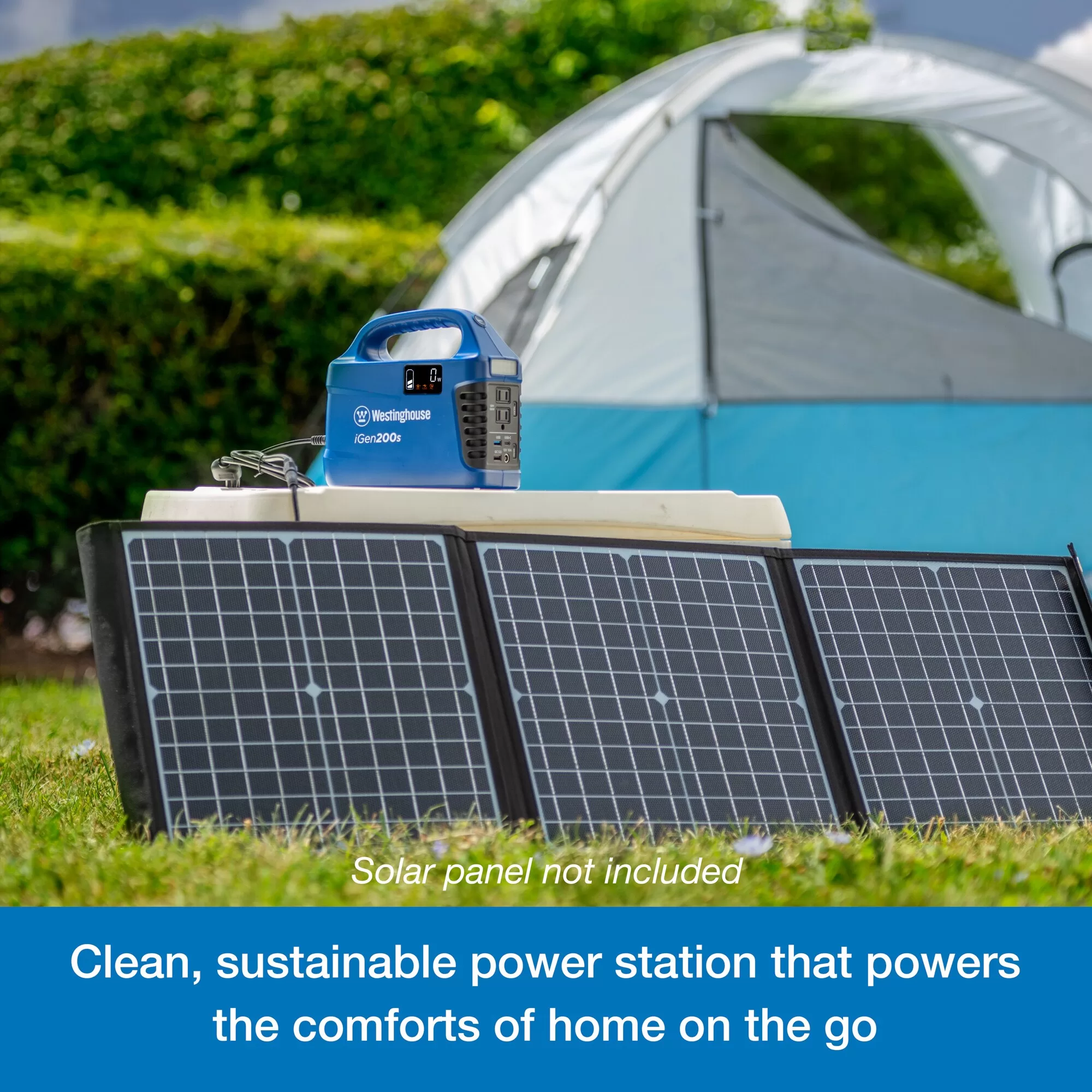 Westinghouse IGEN200S 150-Rated/300-Peak Watt Camping/RV Power Station 194-Watt Hour Portable Solar Generator - Image 4