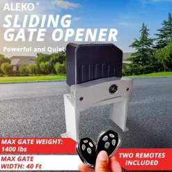 Alternative view of ALEKO 40-ft Slide Universal Battery Driveway Gate Opener Kit (Solar Compatible)