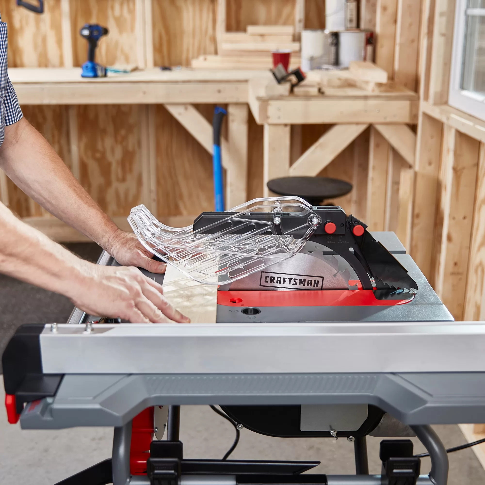 CRAFTSMAN 10-in Carbide-tipped Blade 15-Amp Portable Jobsite Table Saw with Folding Stand - Image 5