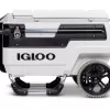 Igloo Trailmate Marine 70 Quart, Wheeled Cooler, White and Black