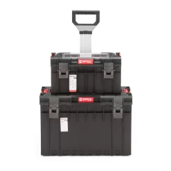 Qbrick System QS ONE/PRO 23.6-in Black Plastic and Metal Wheels Lockable Tool Box