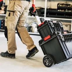 Alternative view of Qbrick System QS ONE/PRO 23.6-in Black Plastic and Metal Wheels Lockable Tool Box