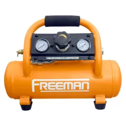 Alternative view of FREEMAN 1-Gallon Single Stage Portable Cordless Electric Hot Dog Air Compressor with Accessories (1-Tool Included)